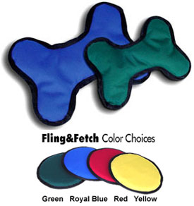 Fling 'n' Fetch Boomer Bone Toy - Colors Vary