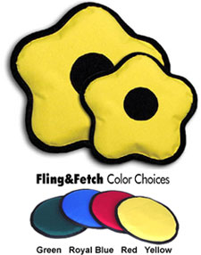 Fling 'n' Fetch Flying Flower Toy - Colors Vary