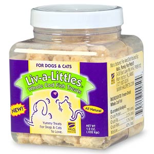 Liv-a-Littles Freeze Dried Cod Fish Treats For Pets