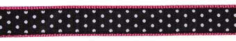 Up Country Black And White Dot - Collar / Lead