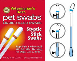 Styptic Cleaner Pet Swabs