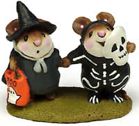 Wee Forest Folk - Littlest Witch & Skeleton - M-155