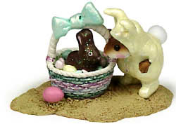 Wee Forest Folk - Bunny In A Basket - M-251